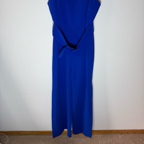 Jonathan Simkhai Blue Wide-Leg Jumpsuit with Side Slits - Picture 6 of 16